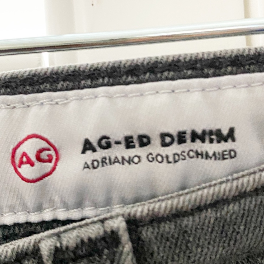AG Adriano Goldschmied 🌟AG-ed Sz 28R The Farrah Skinny Ankle High Rise Jean Grey - Picture 7 of 10
